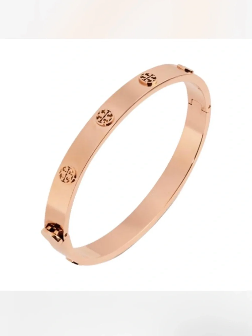 Tory Burch Rose Gold‎ Miller Hinge Bracelet - Picture 2 of 4